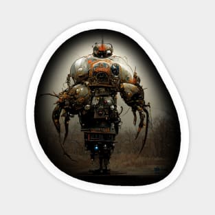 Ancient Rusty Cyborg Cockroach Sticker